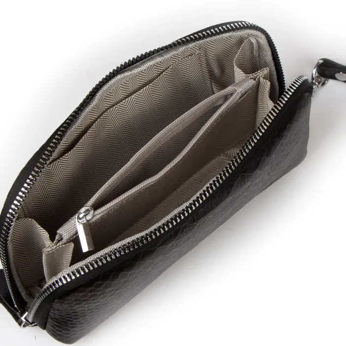 Косметичка шкіра 60096 black