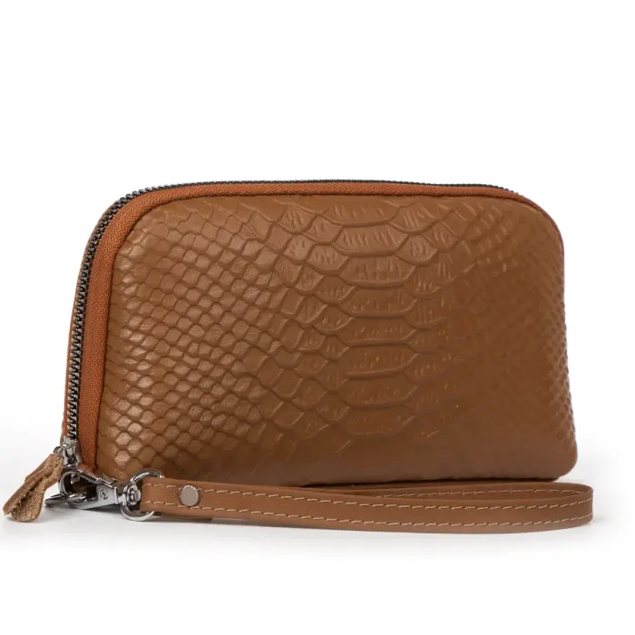 Косметичка шкіра 60096 L-brown