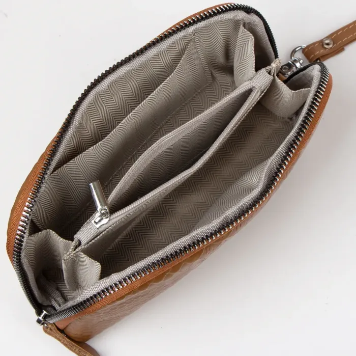 Косметичка шкіра 60096 L-brown