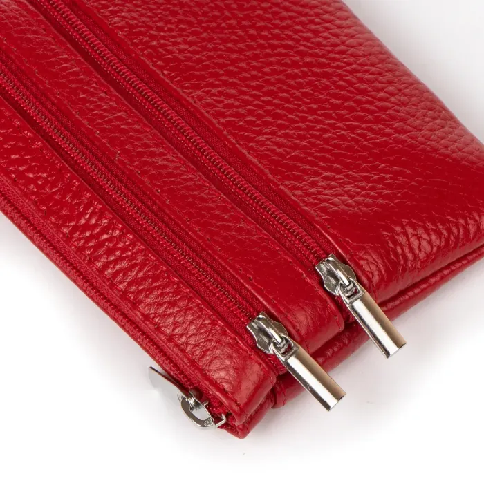 Косметичка шкіра A-00141 red