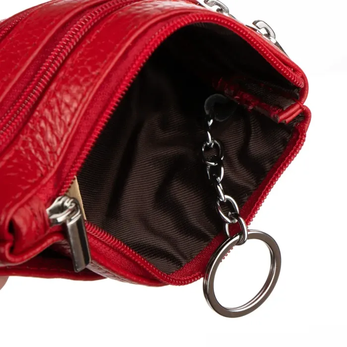 Косметичка шкіра A-00141 red