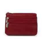 Косметичка шкіра A-00141 bordo