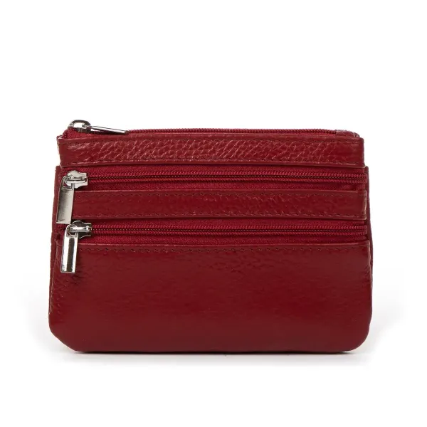 Косметичка шкіра A-00141 bordo