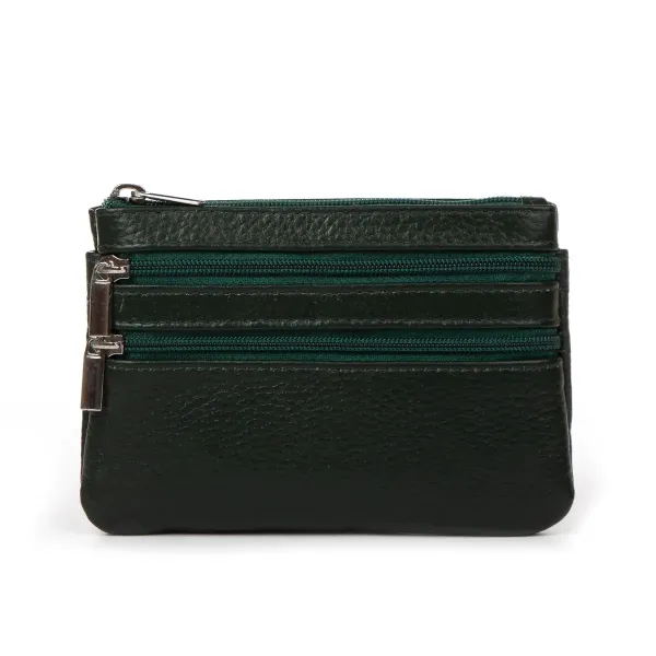 Косметичка шкіра A-00141 d-green