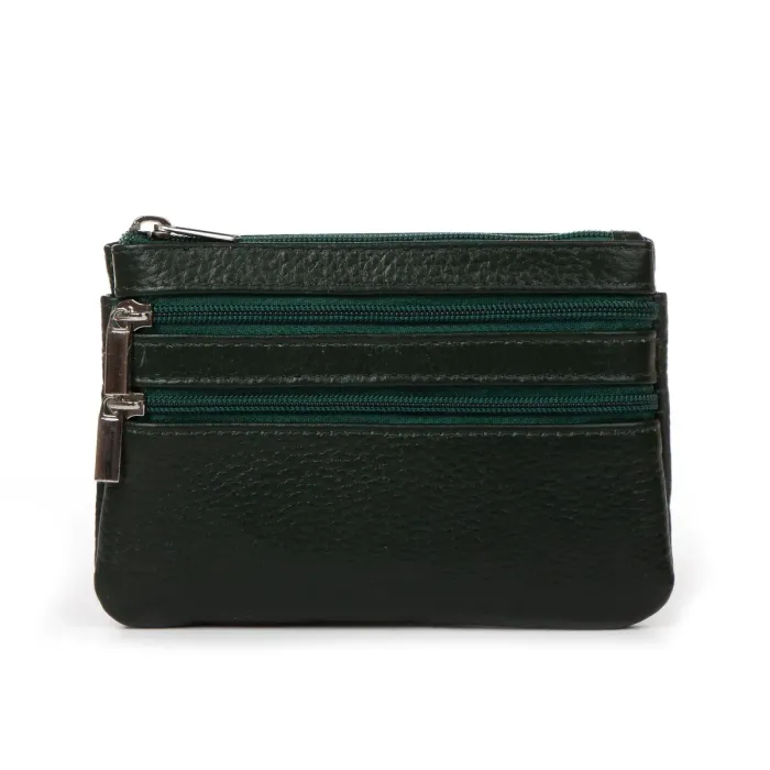 Косметичка шкіра A-00141 d-green