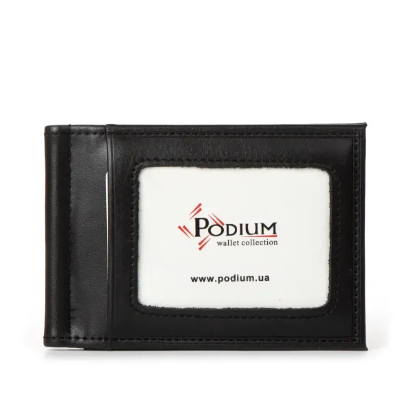 Зажим для банкнот штучна-шкіра 1009-1 black