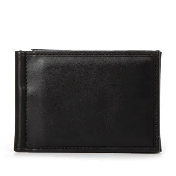 Зажим для банкнот штучна-шкіра 1005-1 black