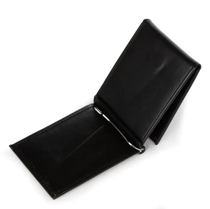 Зажим для банкнот иск-кожа 1005-1 black