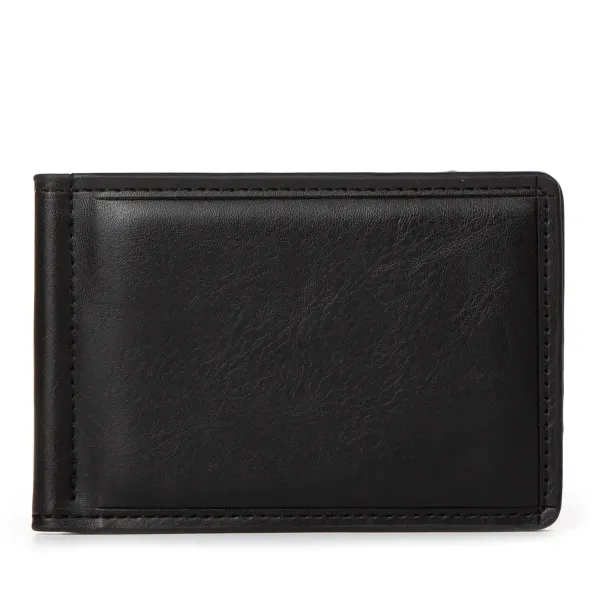 Зажим для банкнот штучна-шкіра 1002-1 black