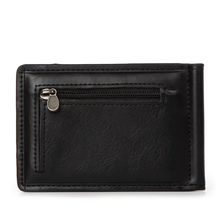 Зажим для банкнот иск-кожа 1002-1 black