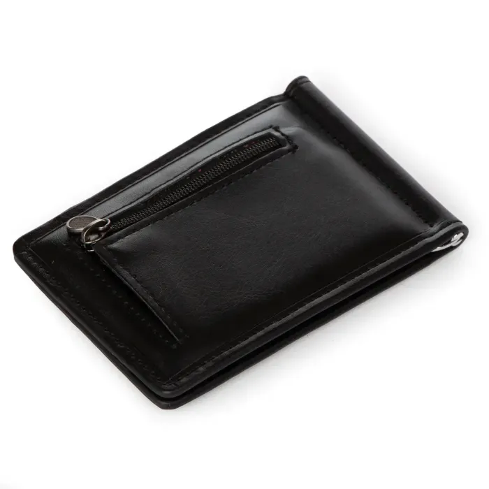 Зажим для банкнот иск-кожа 1002-1 black