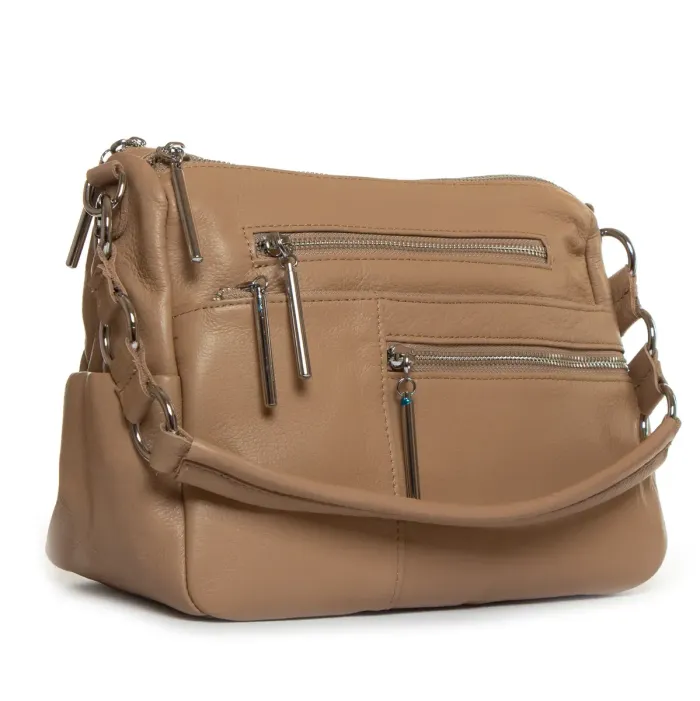 Сумка Класична шкіра ALEX RAI 8930-9 camel