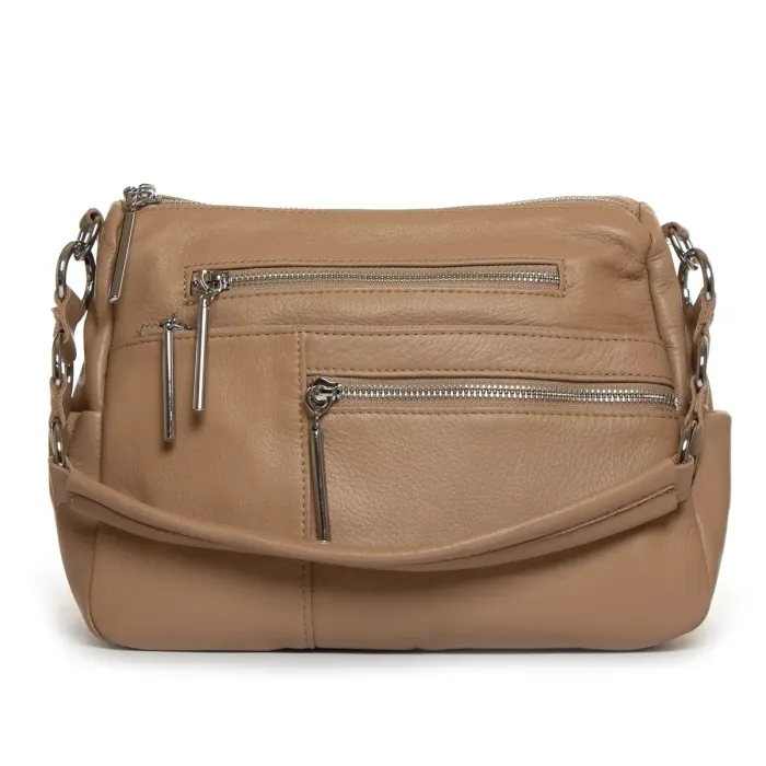 Сумка Класична шкіра ALEX RAI 8930-9 camel