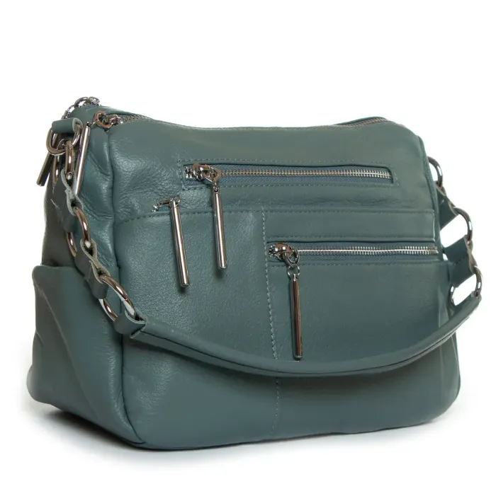 Сумка жіноча Класична шкіра ALEX RAI 8930-9 l-green