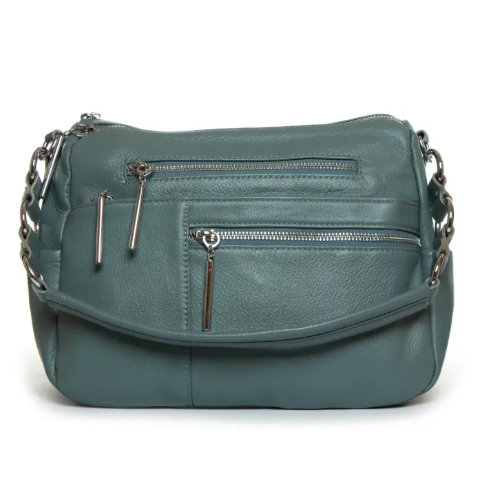 Сумка жіноча Класична шкіра ALEX RAI 8930-9 l-green