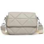 Сумка жіноча Класична шкіра ALEX RAI 8837-9 white-grey