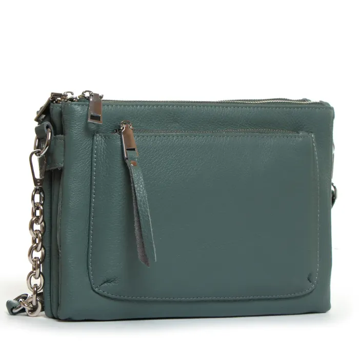 Сумка Жіноча Класична шкіра ALEX RAI 3016 blue-green