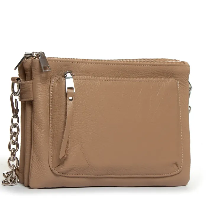 Сумка Класична шкіра ALEX RAI 3016 apricot