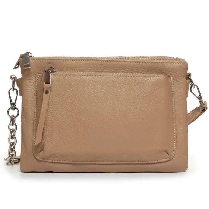 Сумка Класична шкіра ALEX RAI 3016 apricot