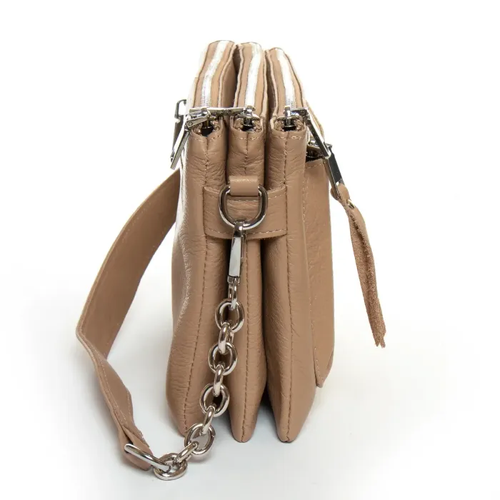 Сумка Класична шкіра ALEX RAI 3016 apricot