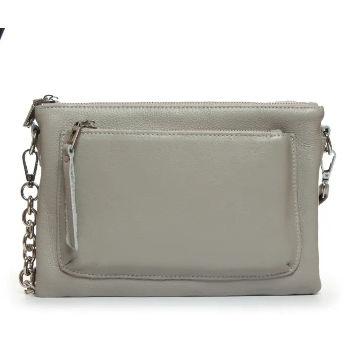 Сумка жіноча Класична шкіра ALEX RAI 3016 l-grey