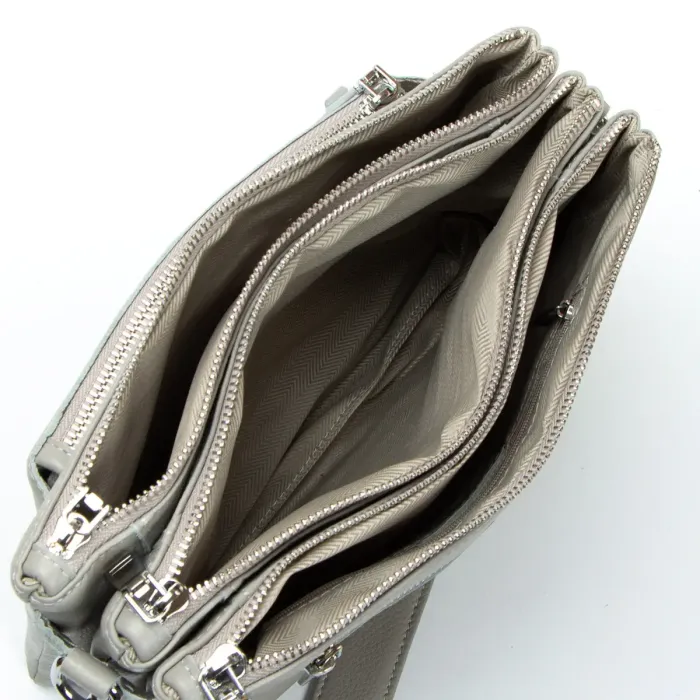 Сумка жіноча Класична шкіра ALEX RAI 3016 l-grey