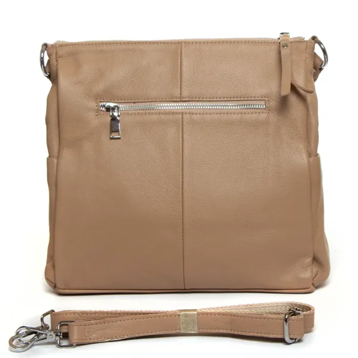 Сумка Класична шкіра ALEX RAI 8919-9 apricot