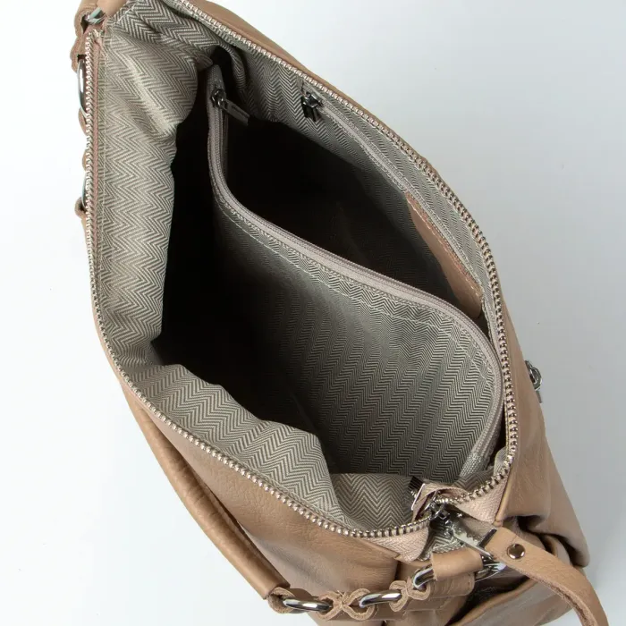 Сумка Класична шкіра ALEX RAI 8919-9 apricot