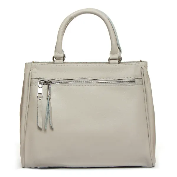 Сумка жіноча Класична шкіра ALEX RAI 8782-9 white-grey