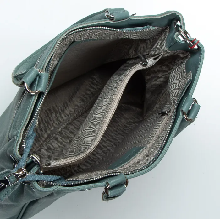 Сумка Класична шкіра ALEX RAI 8782-9 l-green