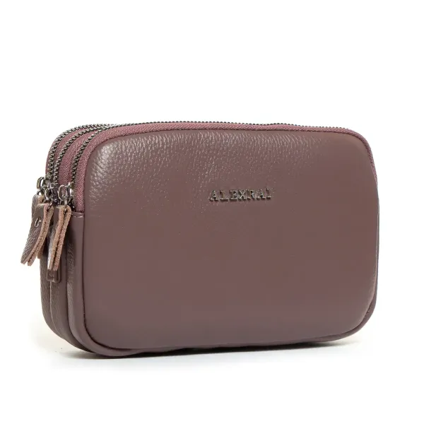Сумка Клатч жіноча шкіра ALEX RAI BM 60061-12 purple