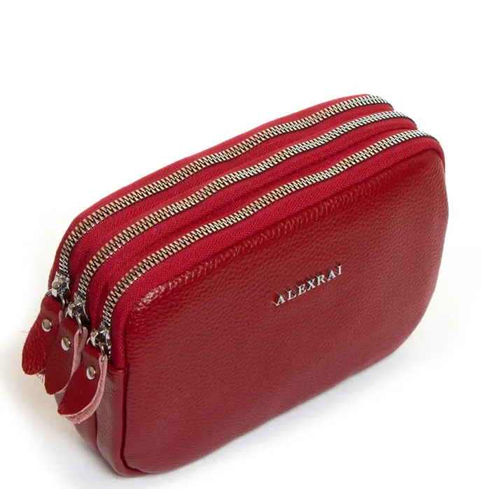 Сумка Клатч жіноча шкіра ALEX RAI BM 60061-4 bordo