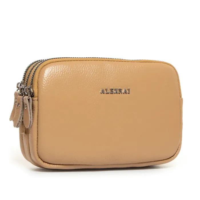 Сумка Клатч жіноча шкіра ALEX RAI BM 60061-13 camel