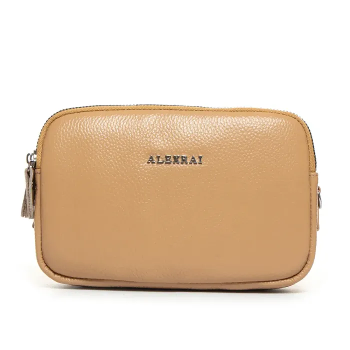 Сумка Клатч жіноча шкіра ALEX RAI BM 60061-13 camel