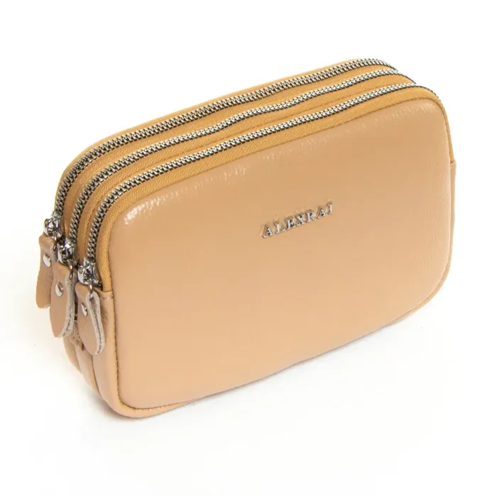 Сумка Клатч жіноча шкіра ALEX RAI BM 60061-13 camel