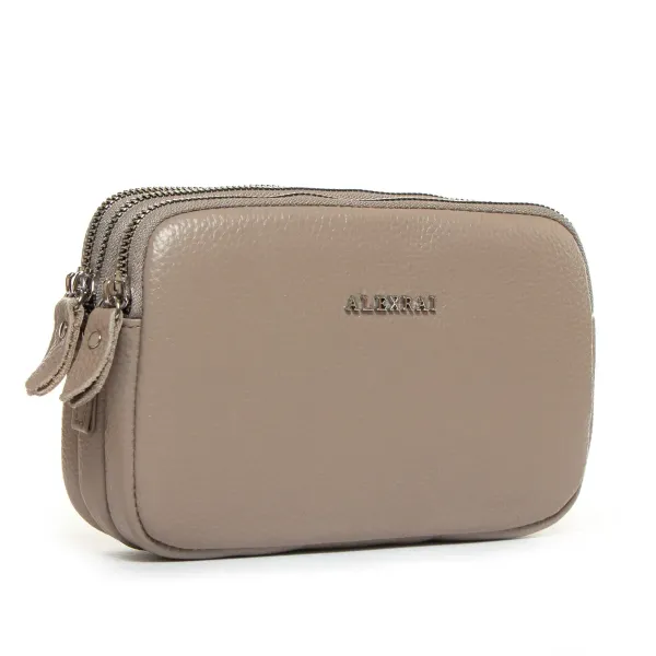 Сумка Клатч жіноча шкіра ALEX RAI BM 60061-11 l-grey