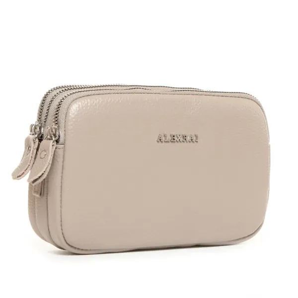 Сумка Женская Клатч кожа ALEX RAI 60061 pale grey