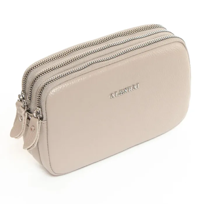 Сумка Женская Клатч кожа ALEX RAI 60061 pale grey
