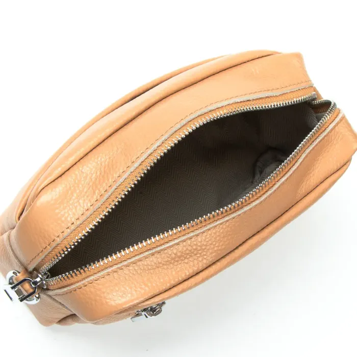 Сумка Клатч жіноча шкіра ALEX RAI BM 3801-13 camel