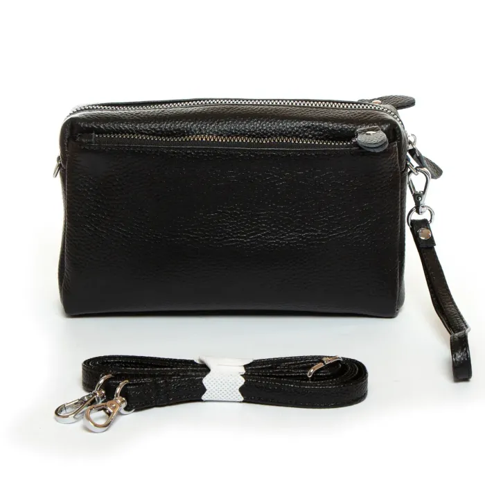 Сумка Клатч жіноча шкіра ALEX RAI BM 60071-HA-1 black