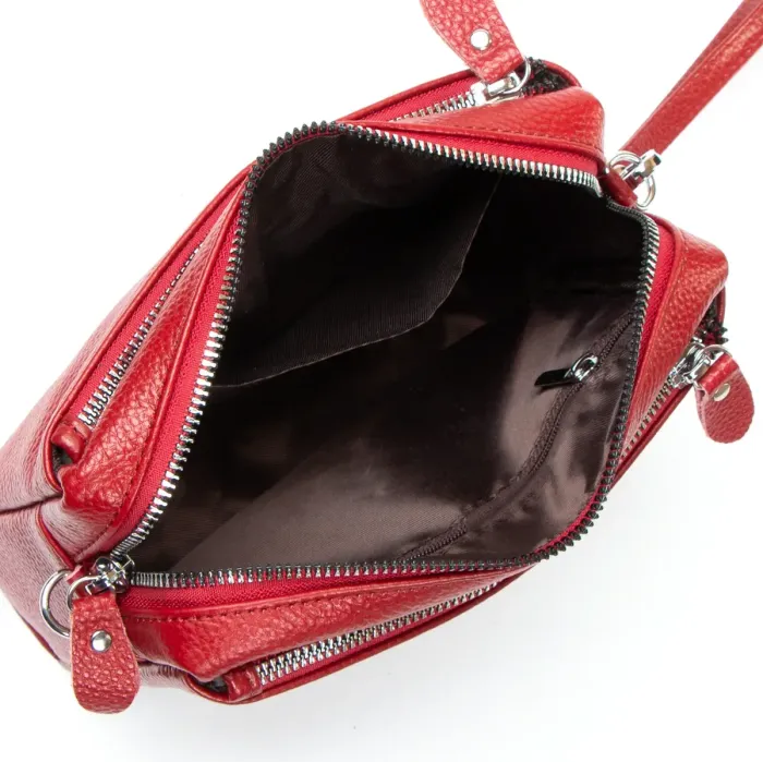 Сумка Клатч жіноча шкіра ALEX RAI BM 60071-4 bordo