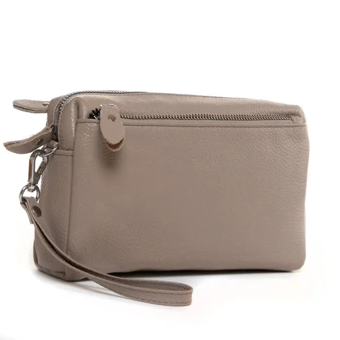 Сумка Клатч жіноча шкіра ALEX RAI BM 60071-11 l-grey