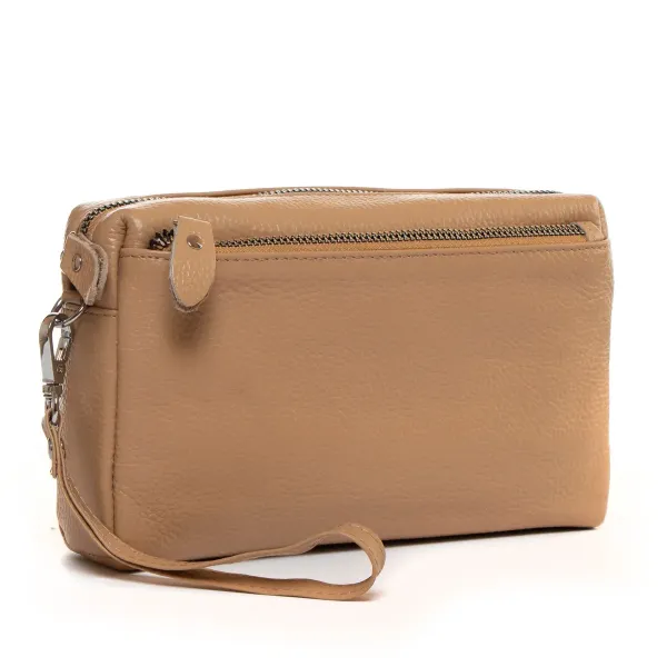 Сумка Клатч жіноча шкіра ALEX RAI BM 60071-13 camel