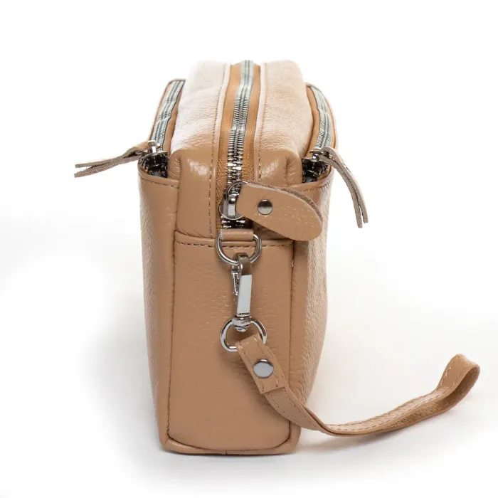Сумка Клатч жіноча шкіра ALEX RAI BM 60071-13 camel