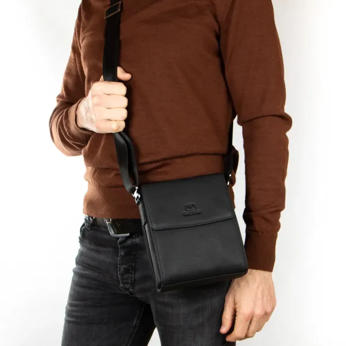 Сумка чоловіча Планшет шкіра BRETTON 407-125 black