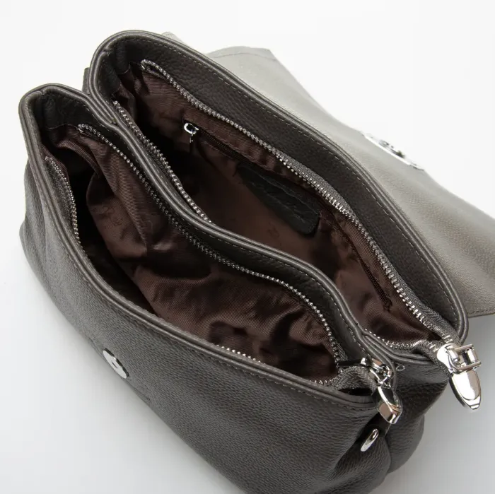 Сумка Женская Классическая кожа ALEX RAI 99115 gray