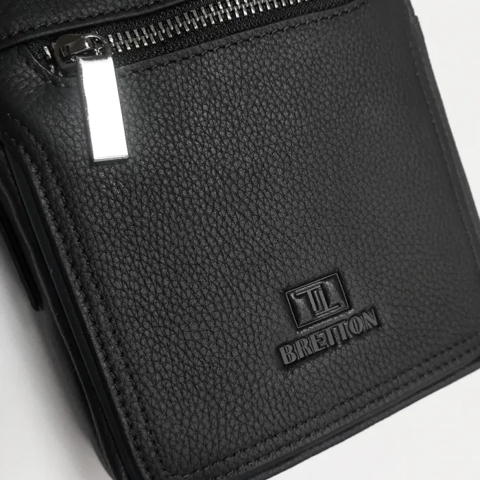 Сумка чоловіча Планшет шкіра BRETTON 407-173 black