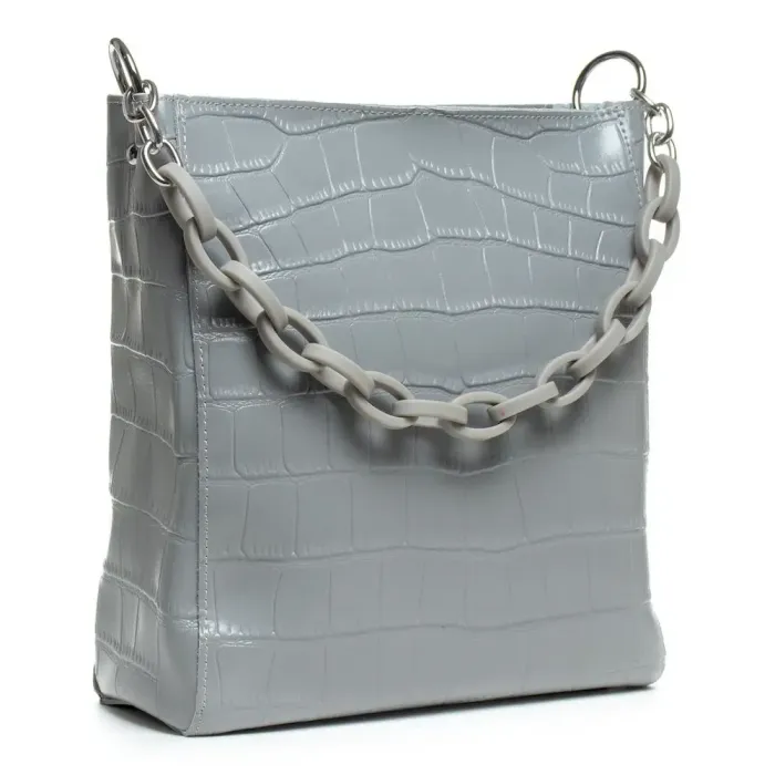 Сумка Жіноча Класична шкіряна ALEX RAI 07-02 9704 light-grey