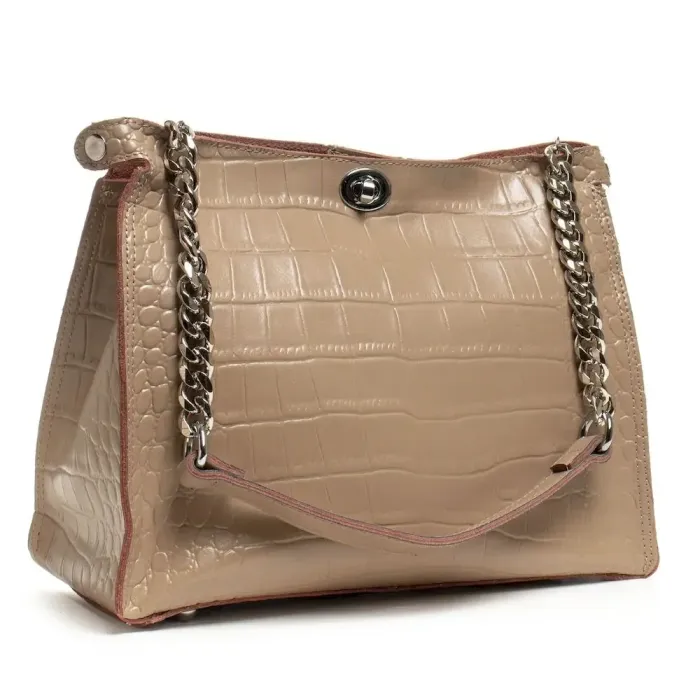 Сумка Жіноча Класична шкіряна ALEX RAI 07-01 3202 light-beige