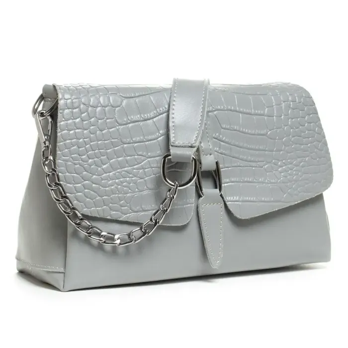 Сумка Жіноча Класична шкіряна ALEX RAI 07-01 8778 light-grey